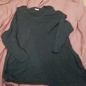 Dark green asymmetrical sweater